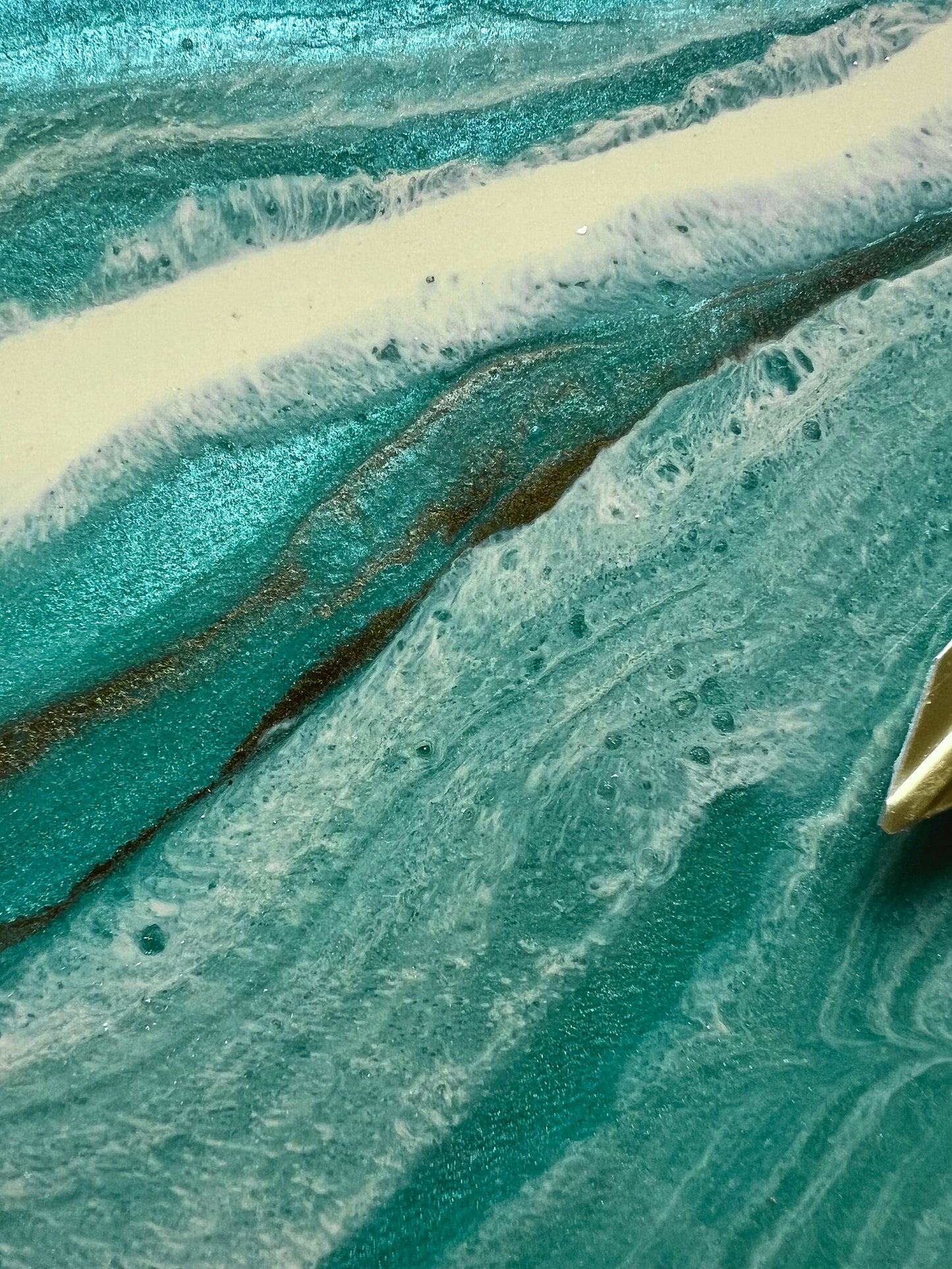 OROLOGIO MARMO VERDE ACQUA